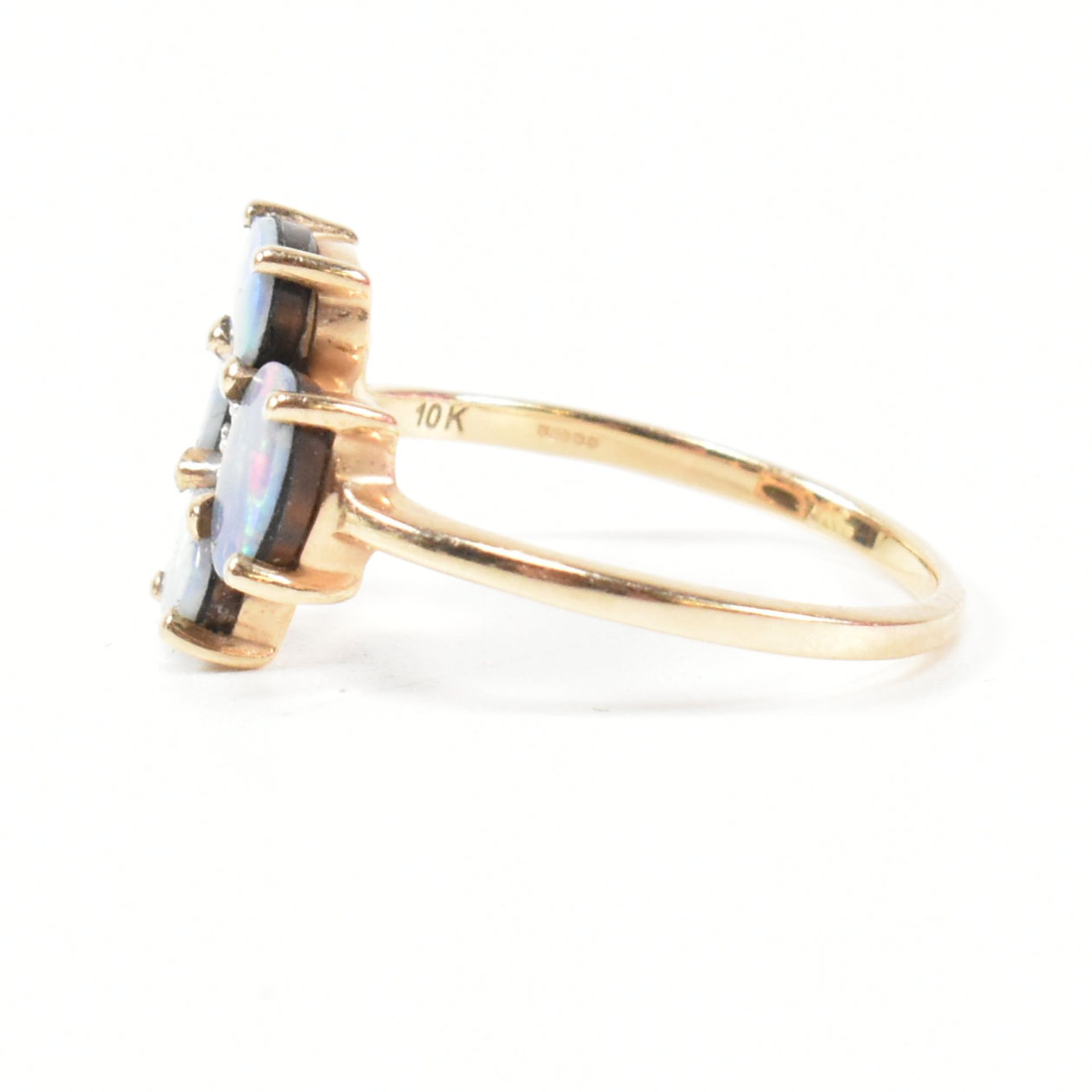 HALLMARKED 9CT GOLD & OPAL DOUBLET RING - Image 3 of 8