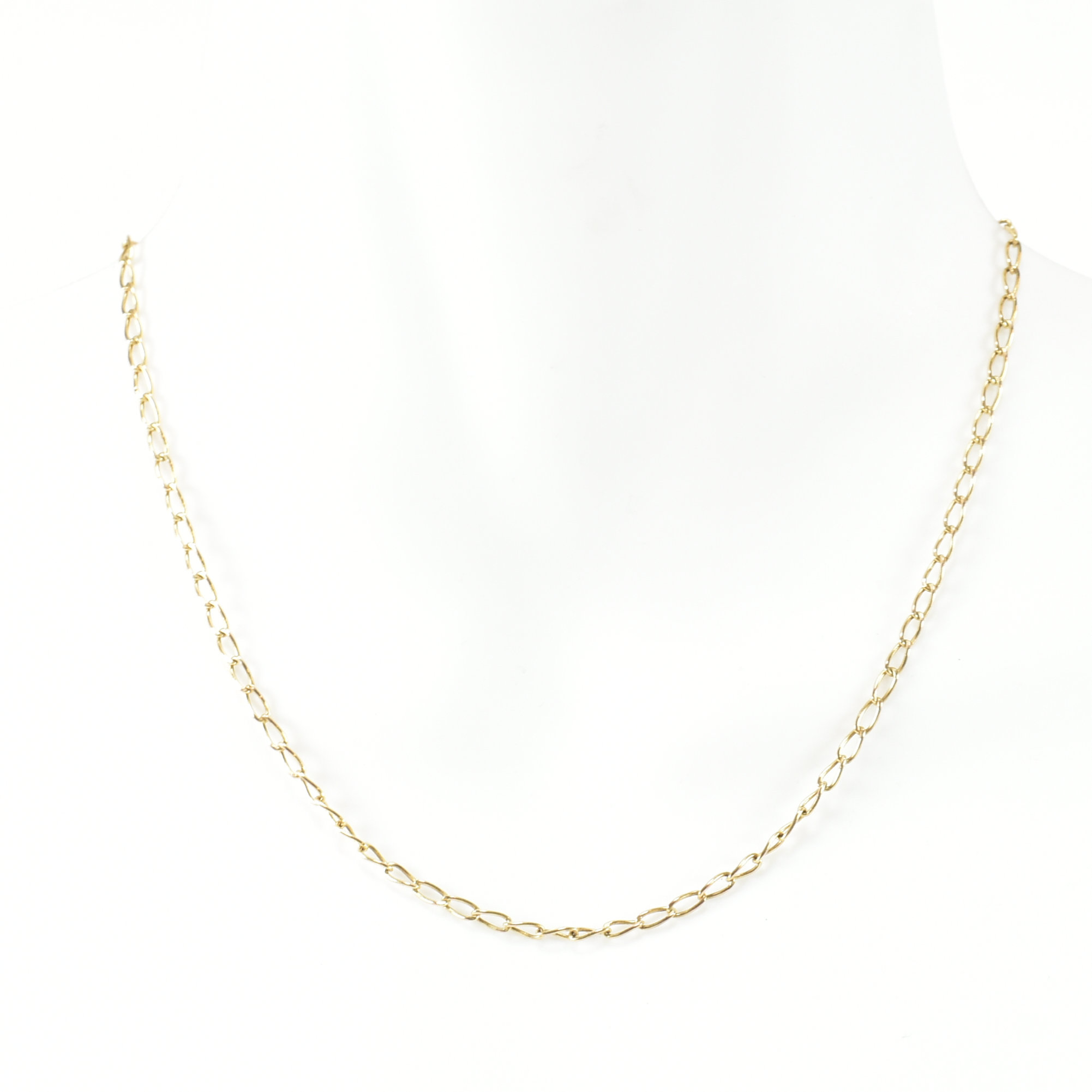 ITALIAN HALLMARKED 9CT GOLD TWISTED CABLE CHAIN NECKLACE - Image 5 of 5