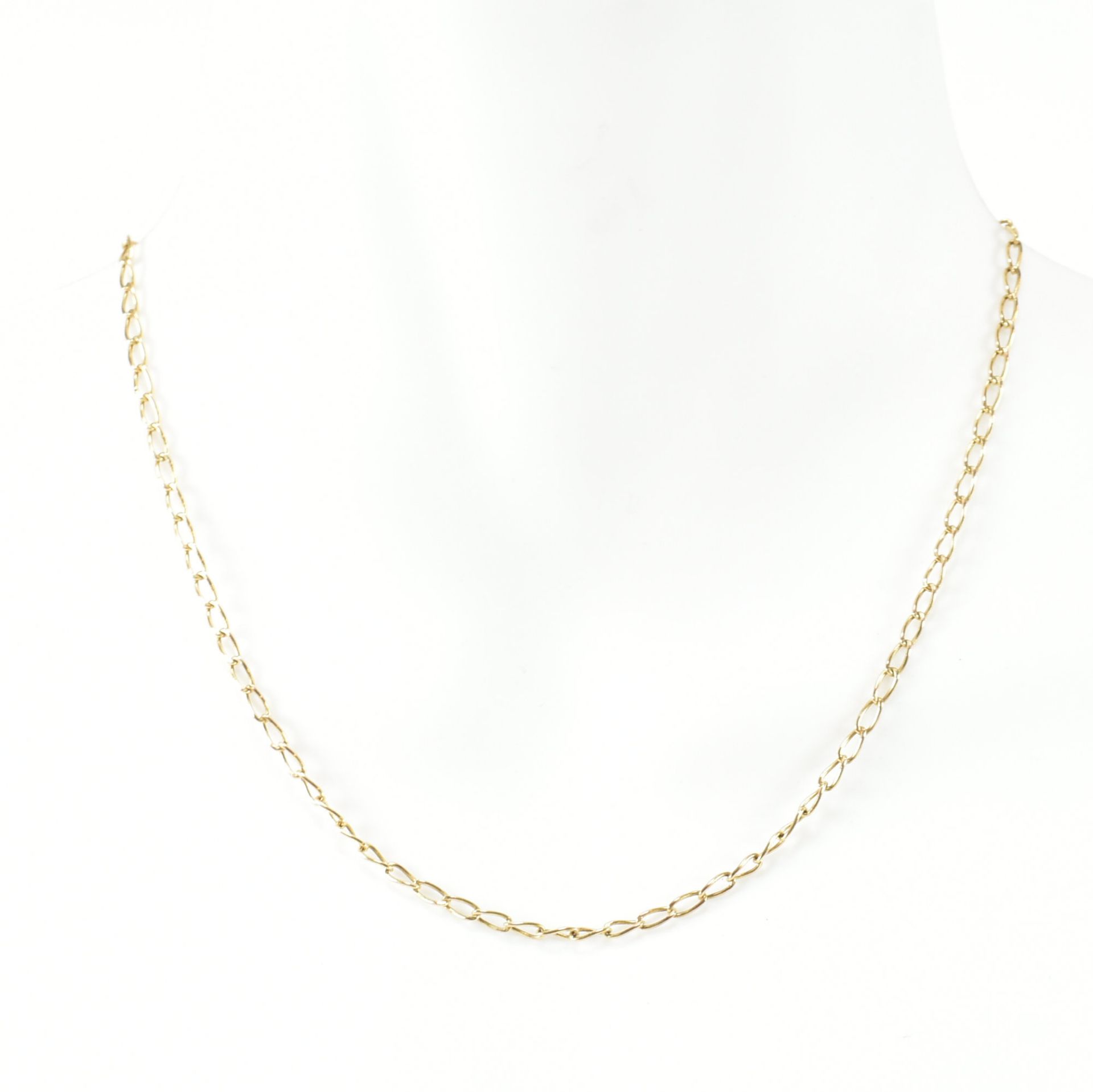 ITALIAN HALLMARKED 9CT GOLD TWISTED CABLE CHAIN NECKLACE - Image 5 of 5