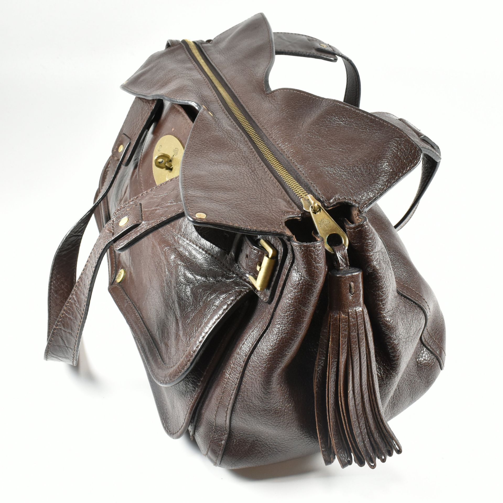 MULBERRY SMITHFIELD BROWN LEATHER HANDBAG - Image 5 of 17