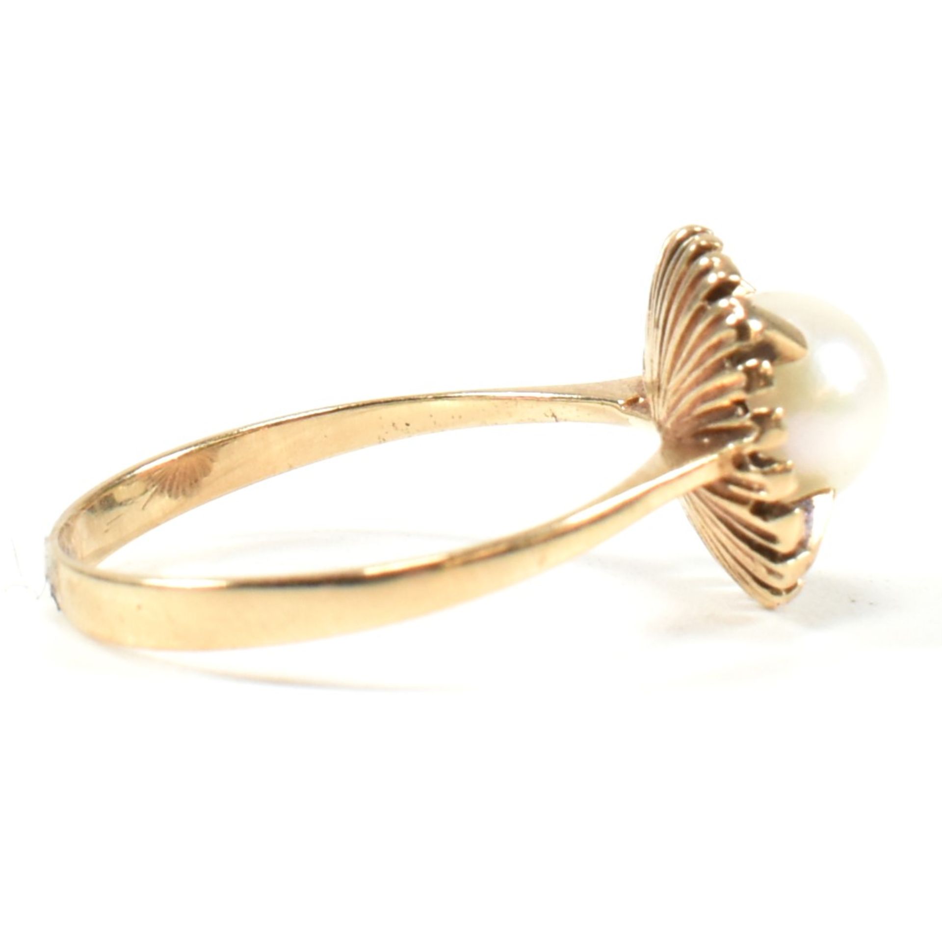 9CT GOLD & PEARL RING - Bild 5 aus 9