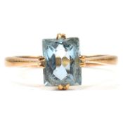 22CT GOLD & BLUE STONE RING