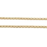 HALLMARKED 9CT GOLD BELCHER CHAIN NECKLACE