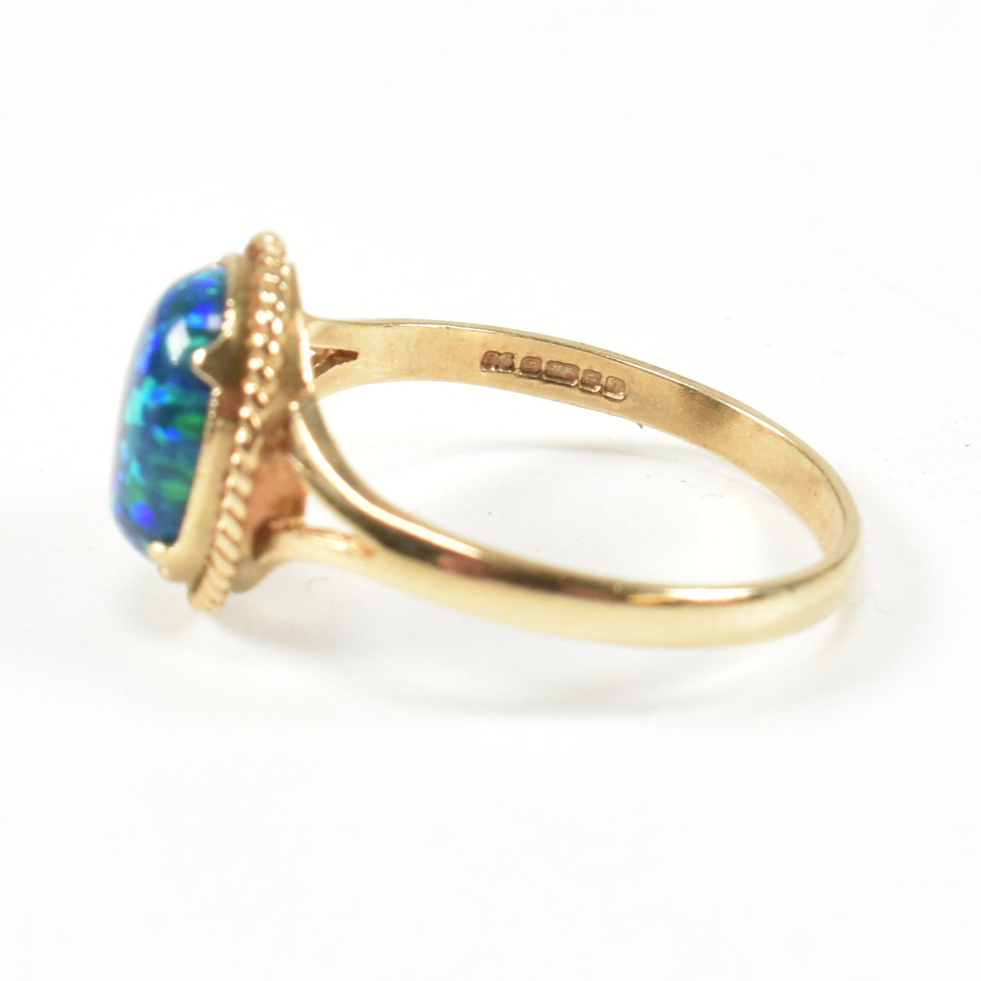 HALLMARKED 9CT GOLD & AMETHYST RING & HALLMARKED 9CT GOLD & SYNTHETIC OPAL RING - Bild 6 aus 8