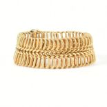 HALLMARKED ITALIAN 18CT GOLD WOVEN LINK BRACELET