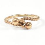 HALLMARKED 9CT GOLD ROPE TWIST RING