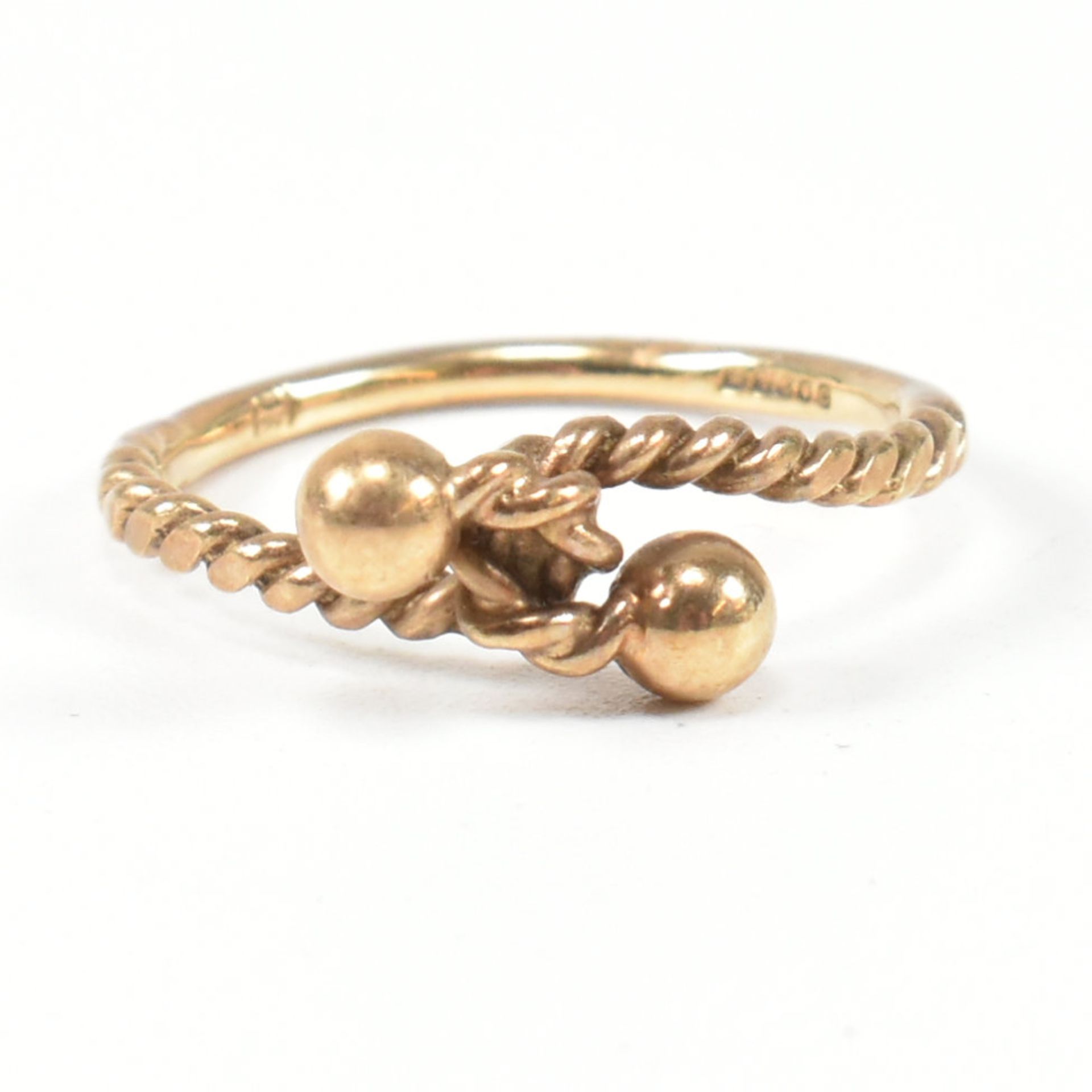 HALLMARKED 9CT GOLD ROPE TWIST RING