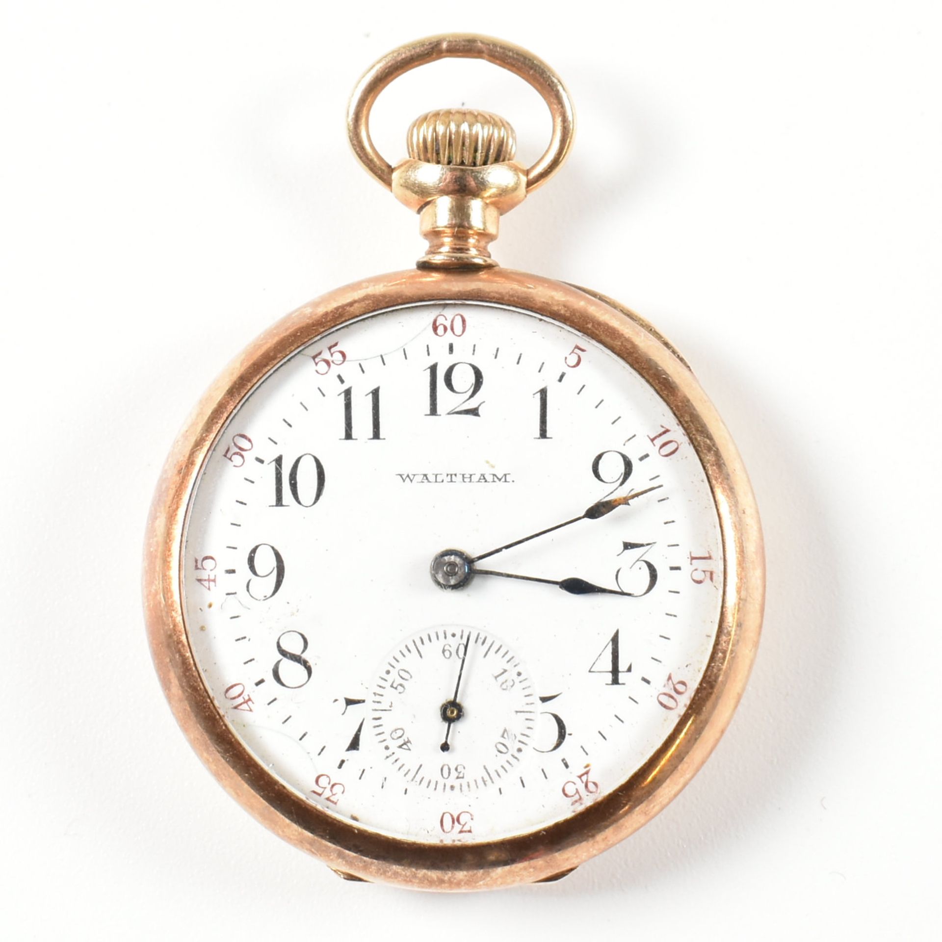 WALTHAM 14K GOLD POCKET FOB WATCH