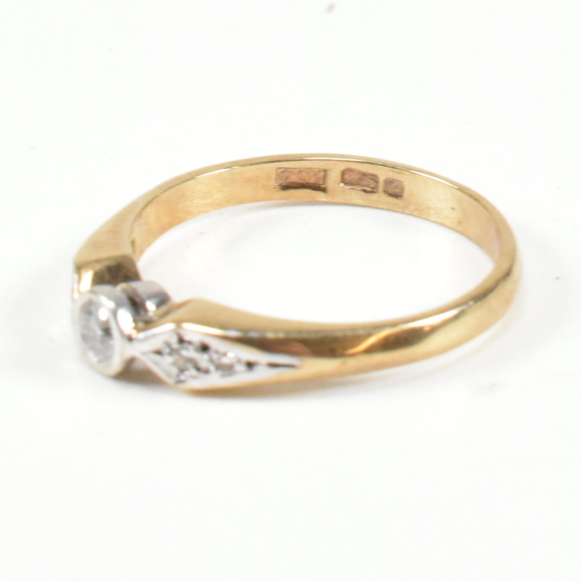 HALLMARKED 9CT GOLD & DIAMOND RING - Bild 6 aus 7