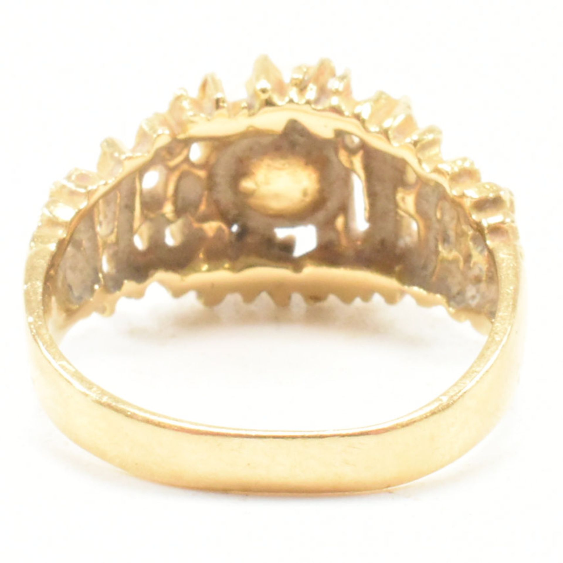 VINTAGE 18CT GOLD & PEARL DRESS RING - Image 2 of 7