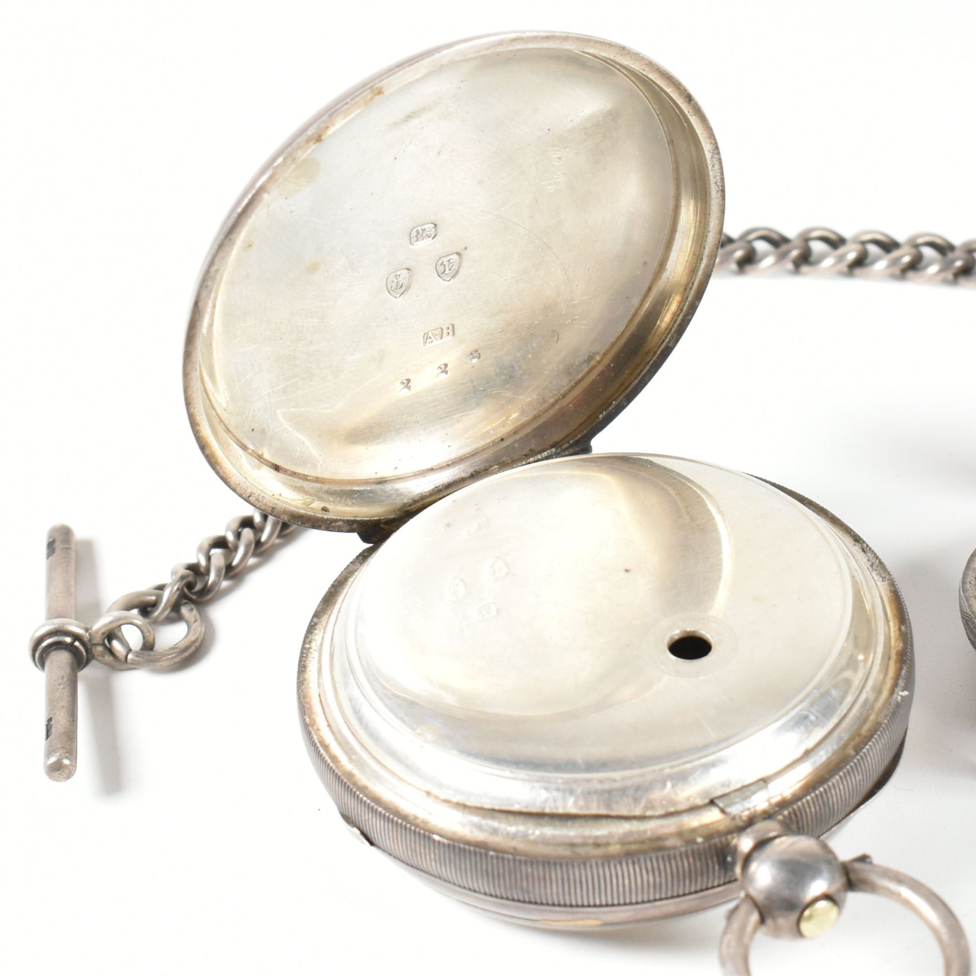 TWO HALLMARKED SILVER POCKET WATCHES - Bild 9 aus 10