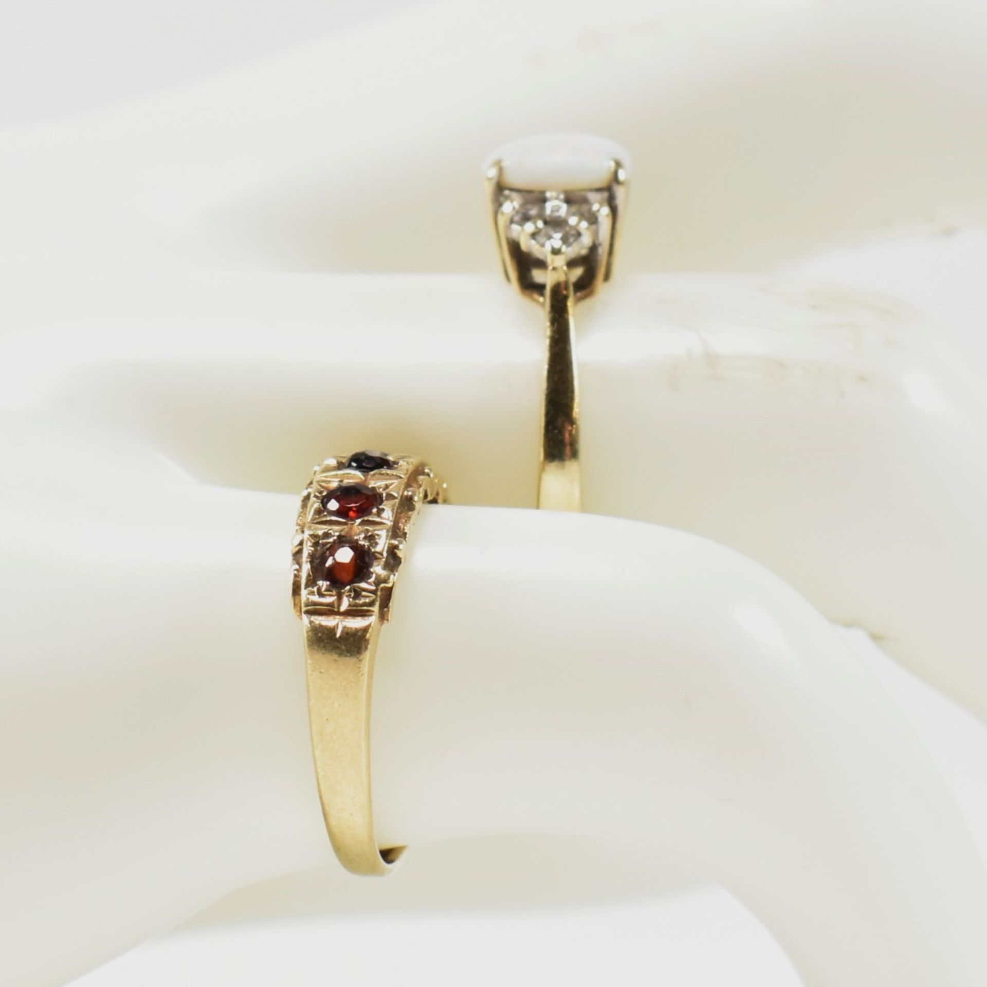 TWO HALLMARKED GOLD & GEM SET RINGS - Image 10 of 10