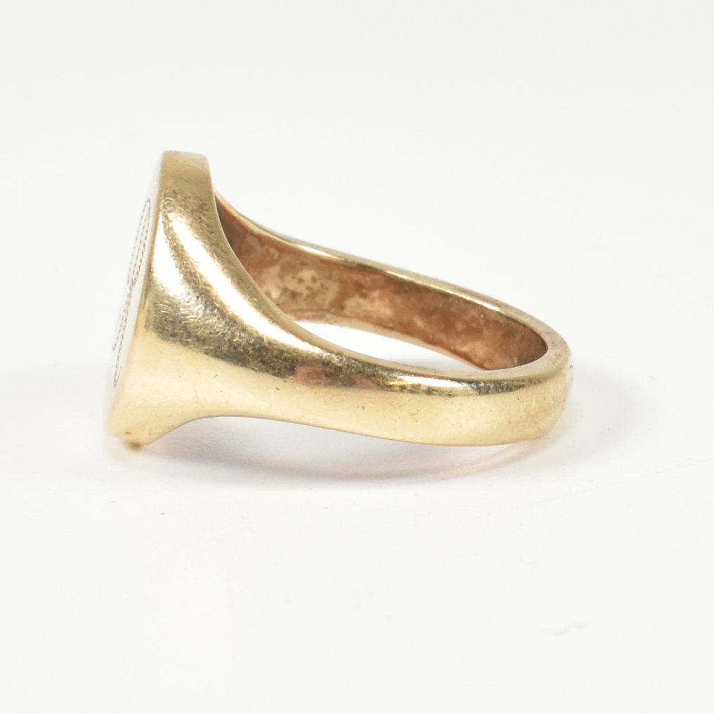 9CT GOLD SIGNET RING WITH INITIAL MONOGRAM - Image 3 of 6