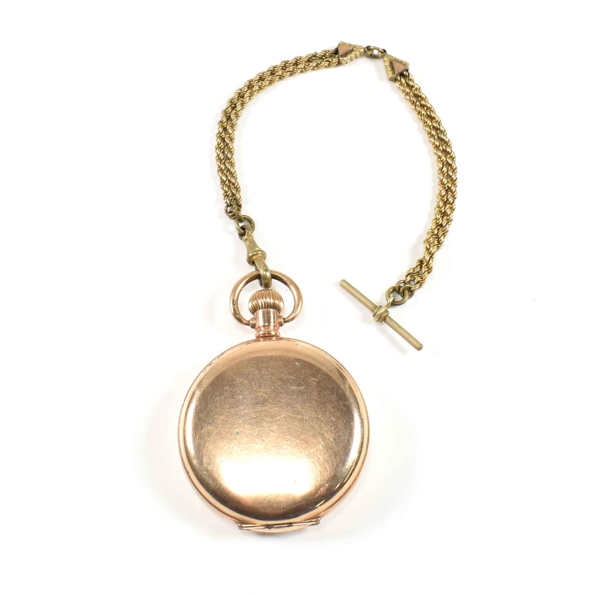 GOLD PLATED WALTHAM USA FULL HUNTER POCKET WATCH - Image 3 of 6