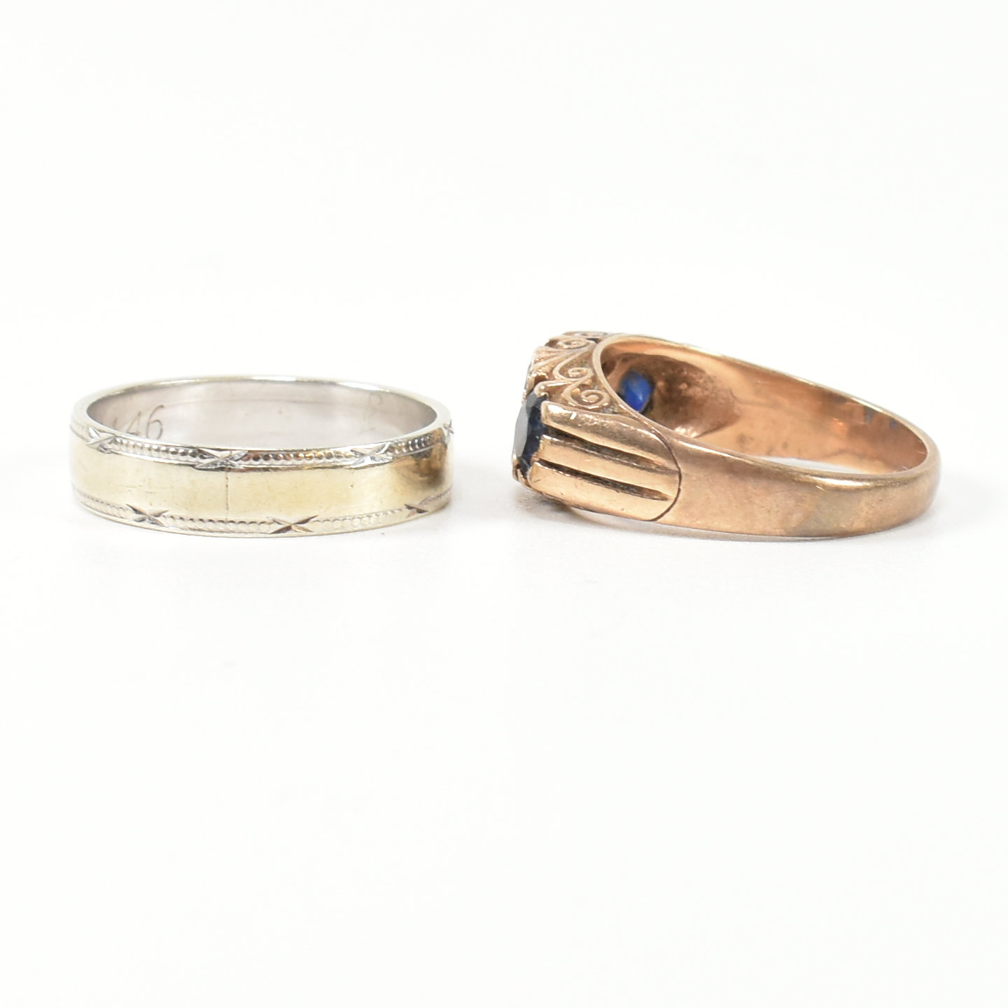 TWO HALLMARKED 9CT GOLD & GEM SET RINGS - Image 3 of 9