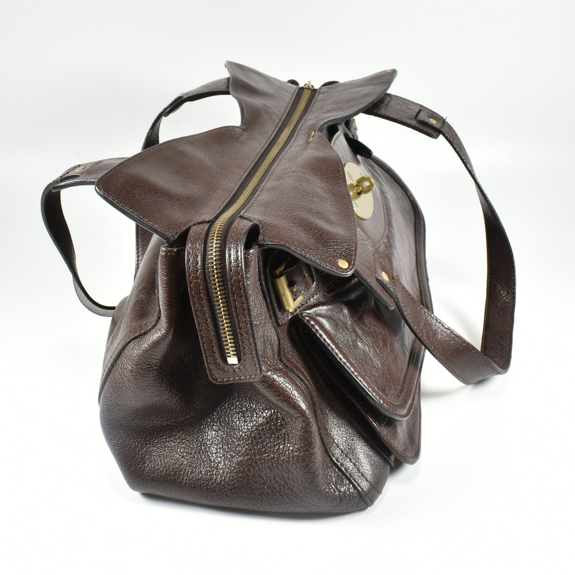 MULBERRY SMITHFIELD BROWN LEATHER HANDBAG - Image 3 of 17