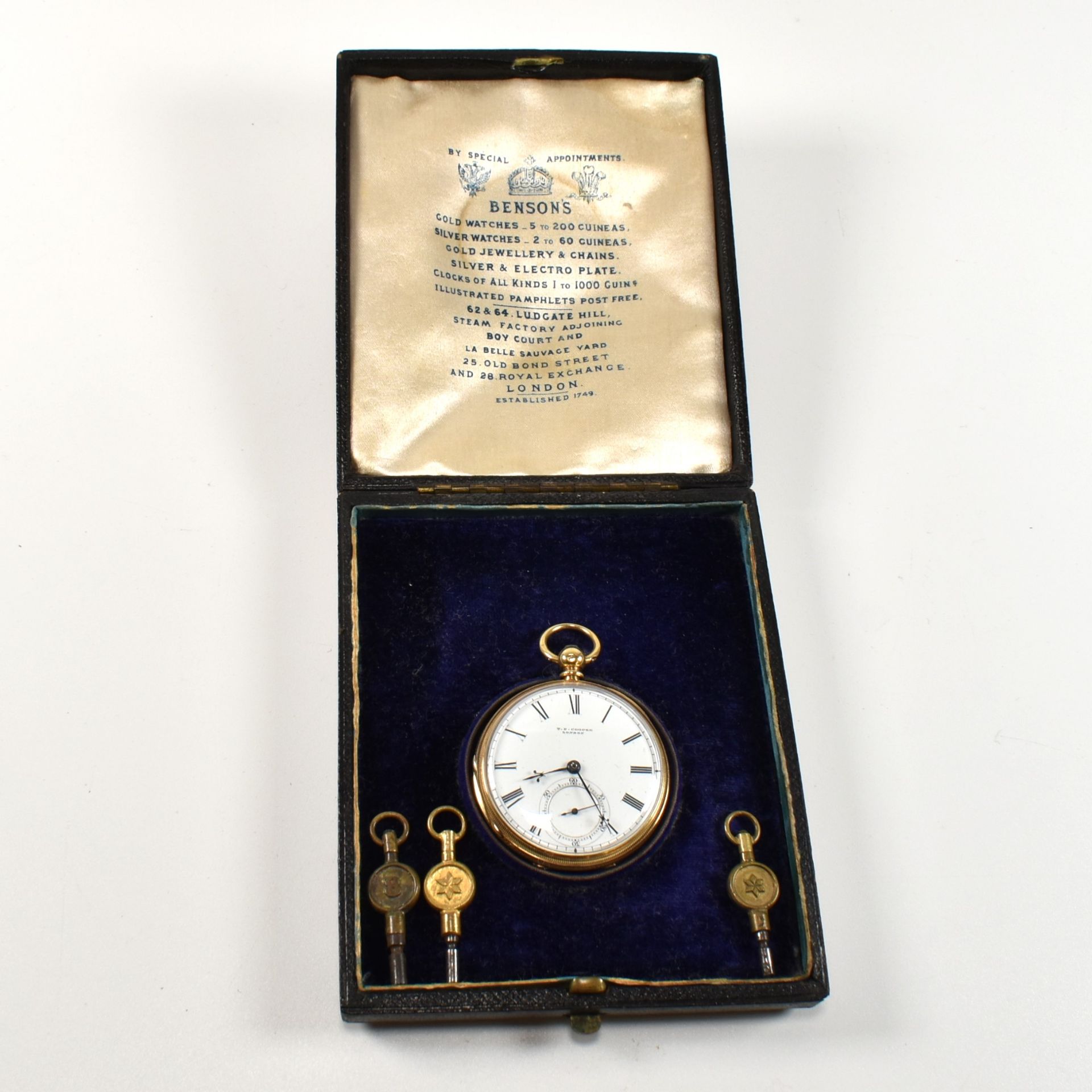 VICTORIAN HALLMARKED 18CT GOLD OPEN FACED POCKET WATCH - Image 7 of 7