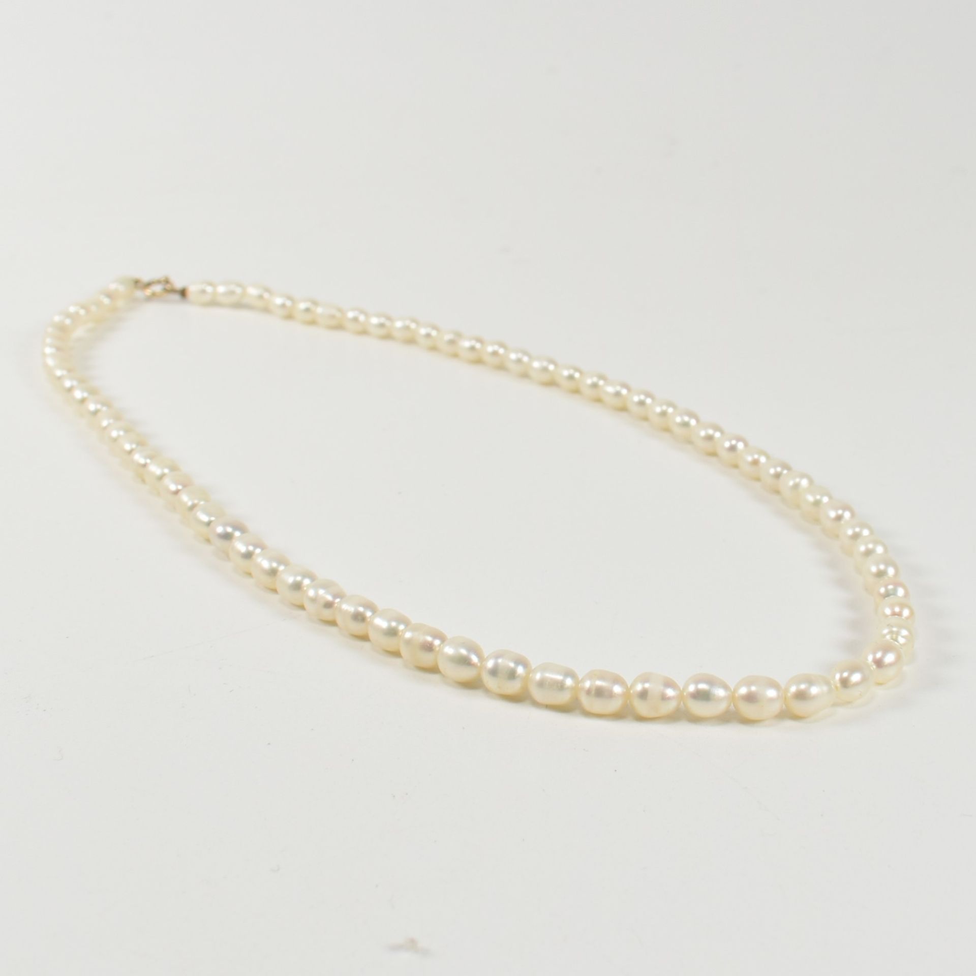 9CT GOLD & CULTURED PEARL NECKLACE - Image 2 of 4