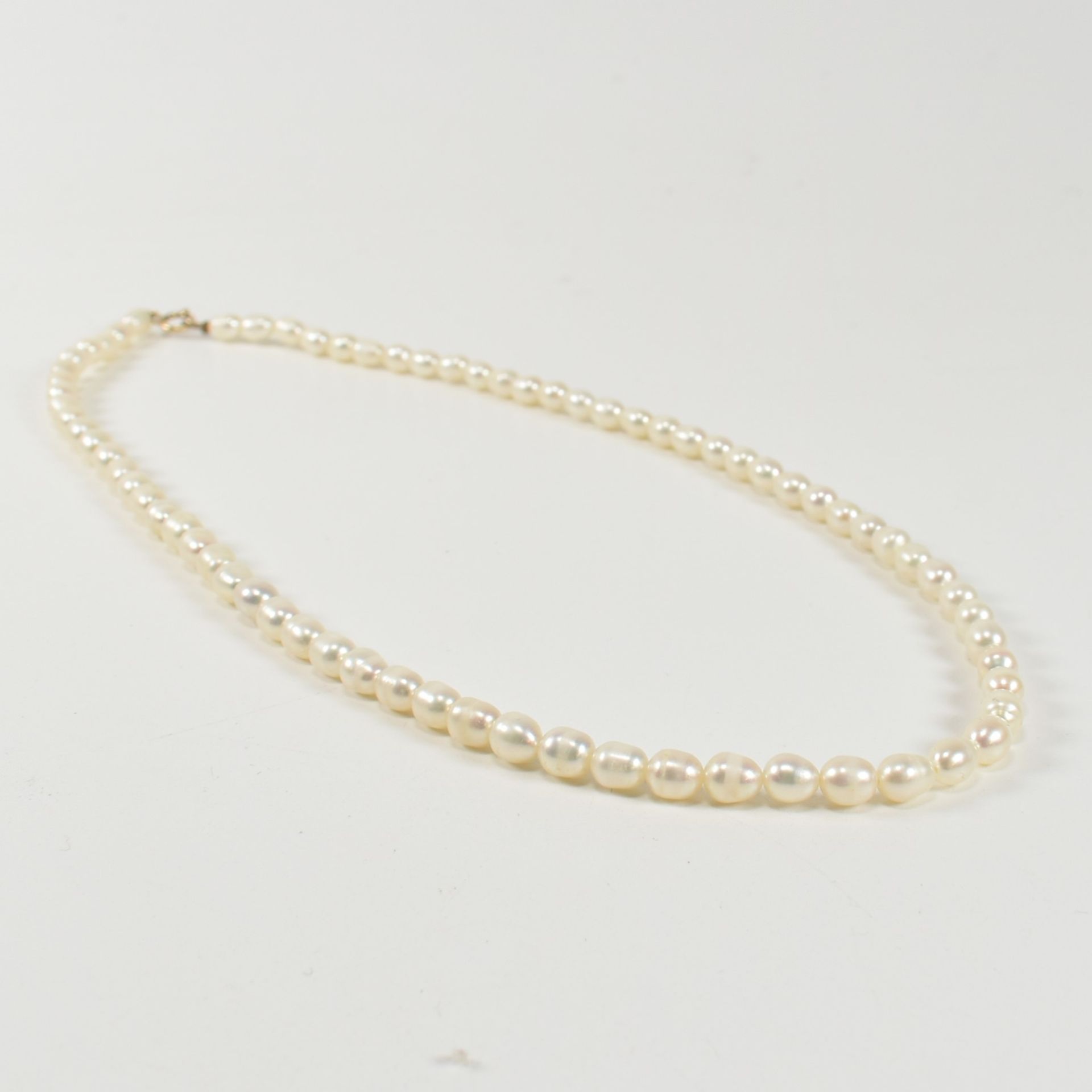 9CT GOLD & CULTURED PEARL NECKLACE - Bild 2 aus 4