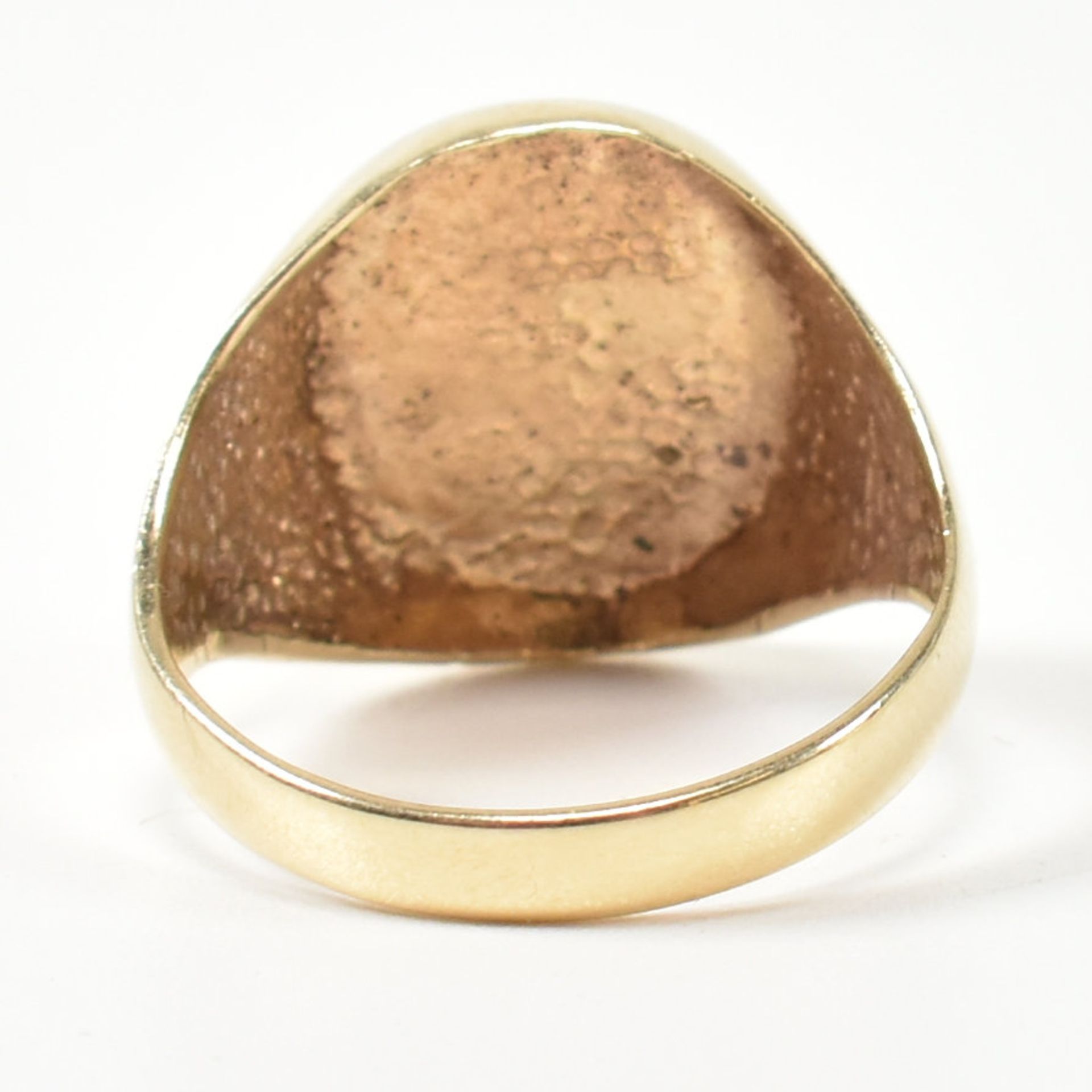 9CT GOLD OVAL SIGNET RING - Bild 5 aus 6