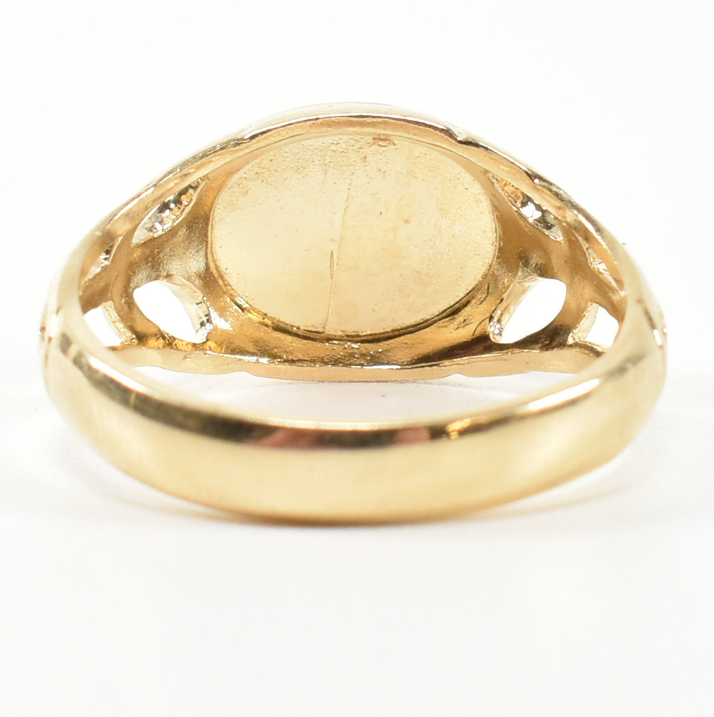 HALLMARKED 9CT GOLD SIGNET RING - Image 4 of 7