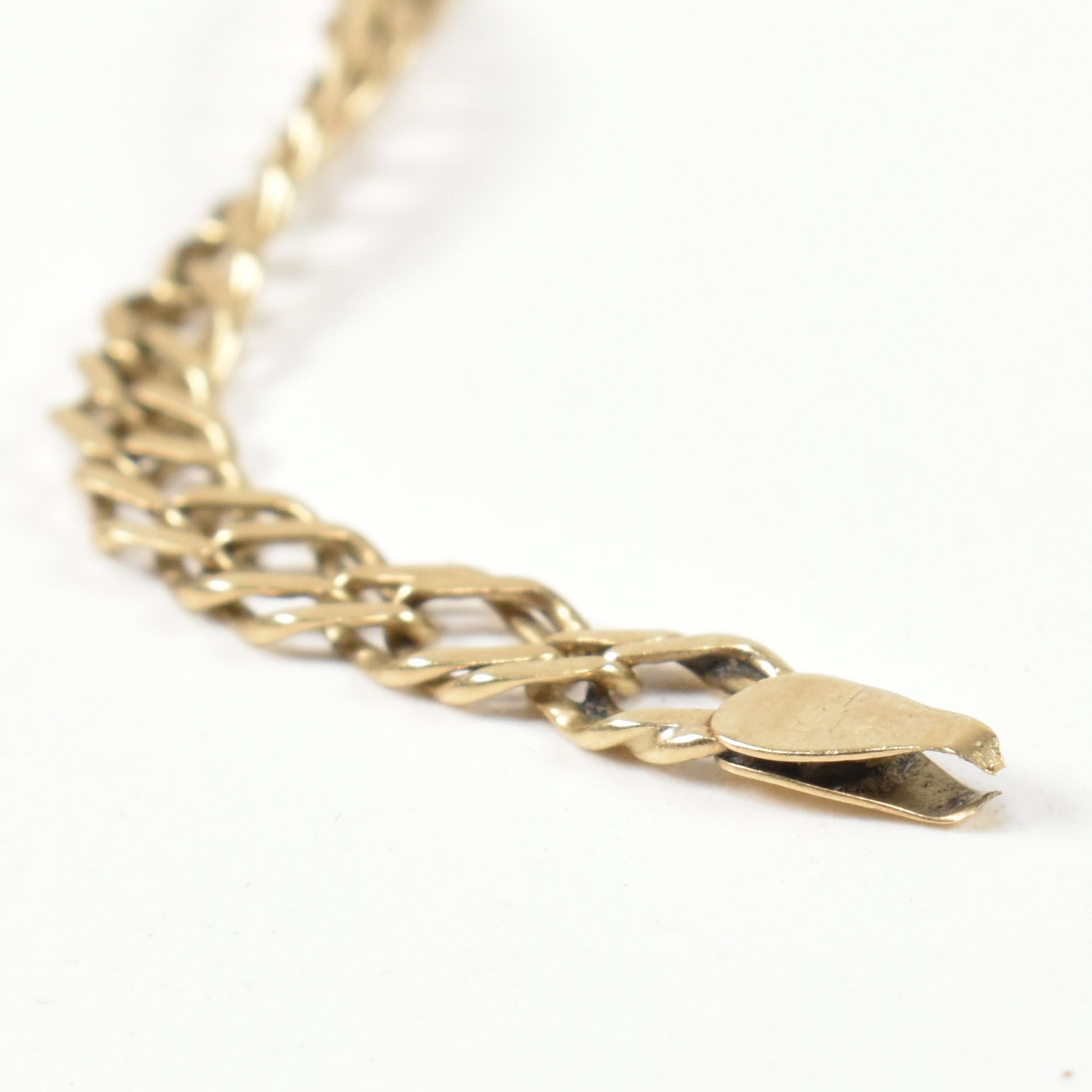 HALLMARKED 9CT GOLD CHAIN BRACELET - Image 6 of 6