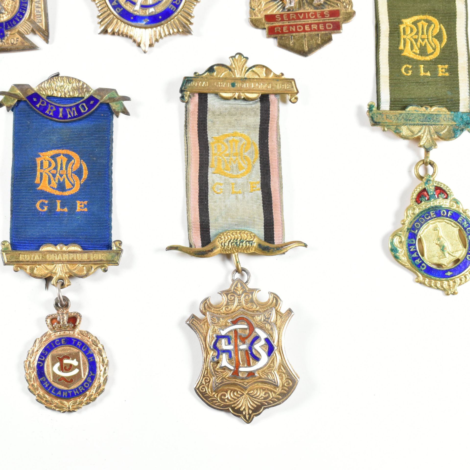 COLLECTION OF HALLMARKED & METAL MASONIC MEDALS - Image 4 of 12