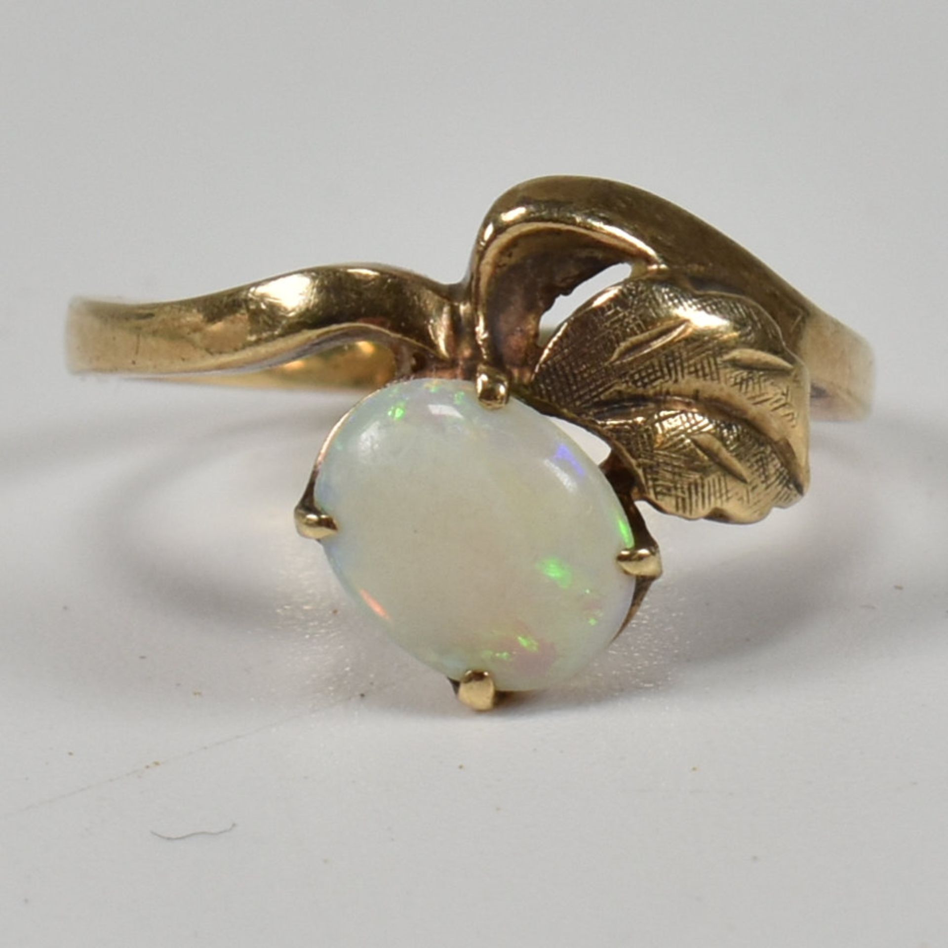 9CT GOLD & OPAL RING - Bild 8 aus 8