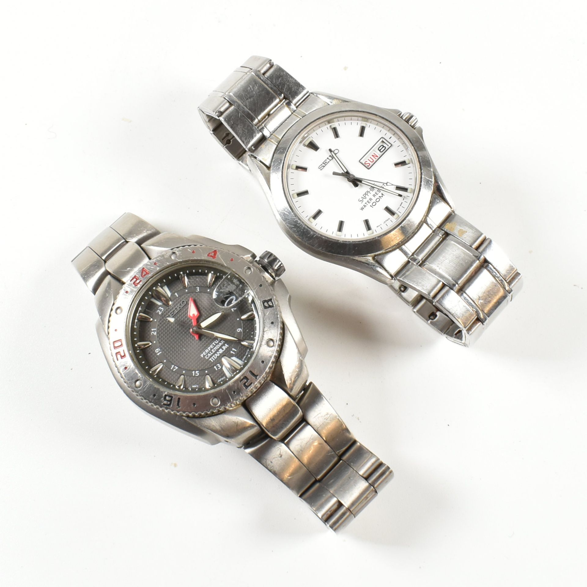 TWO VINTAGE SEIKO WRISTWATCHES