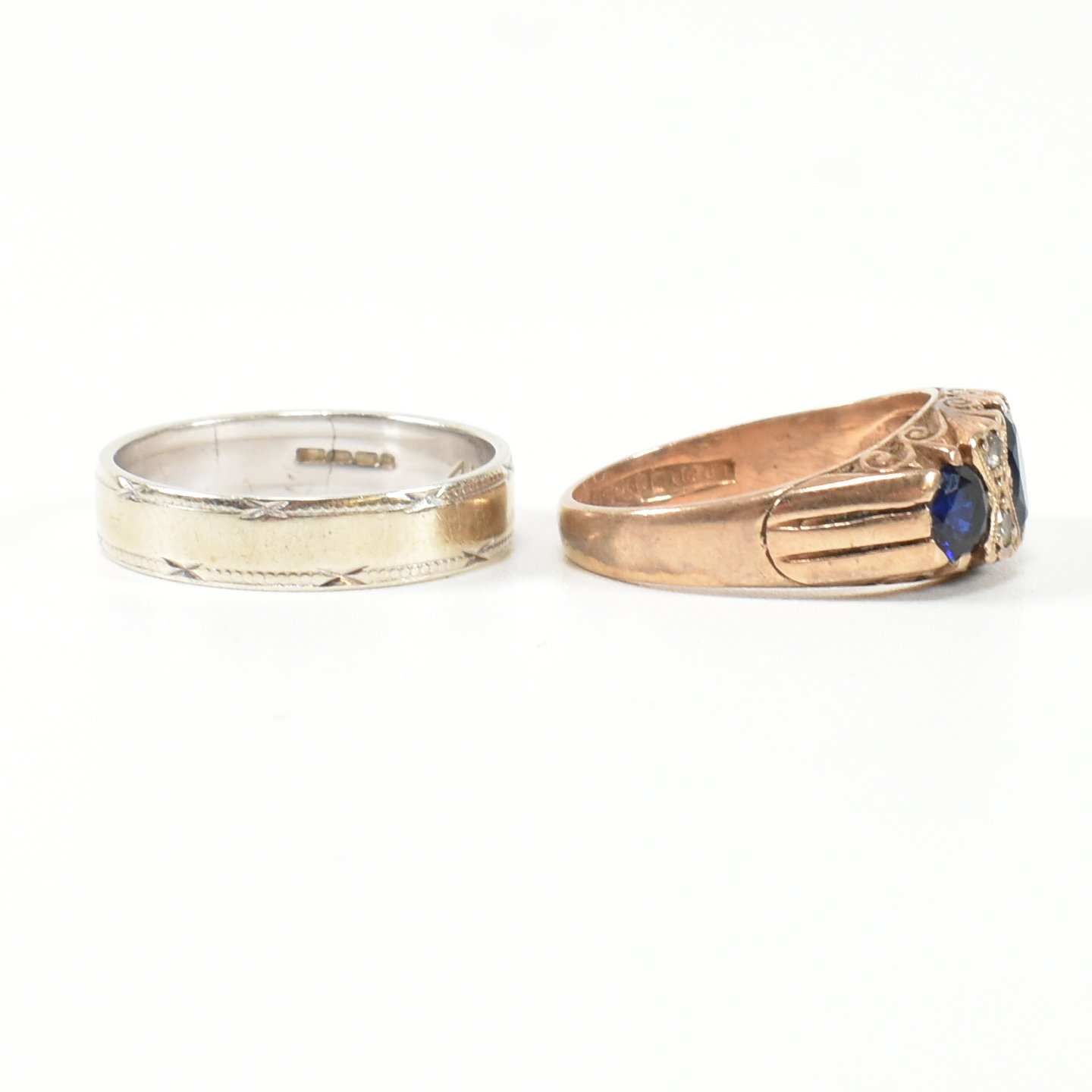 TWO HALLMARKED 9CT GOLD & GEM SET RINGS - Image 2 of 9