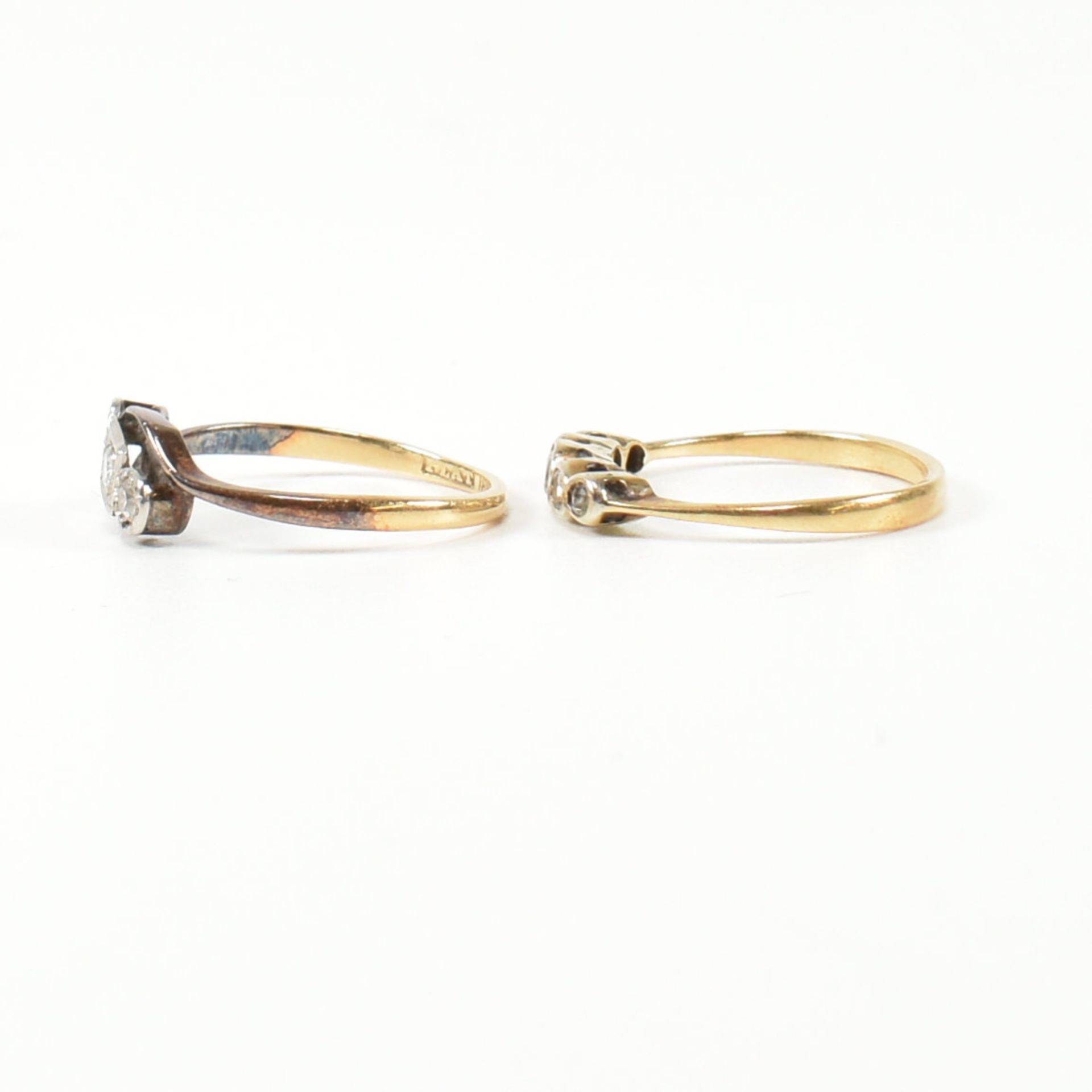 TWO 18CT GOLD & DIAMOND RINGS - Image 3 of 8