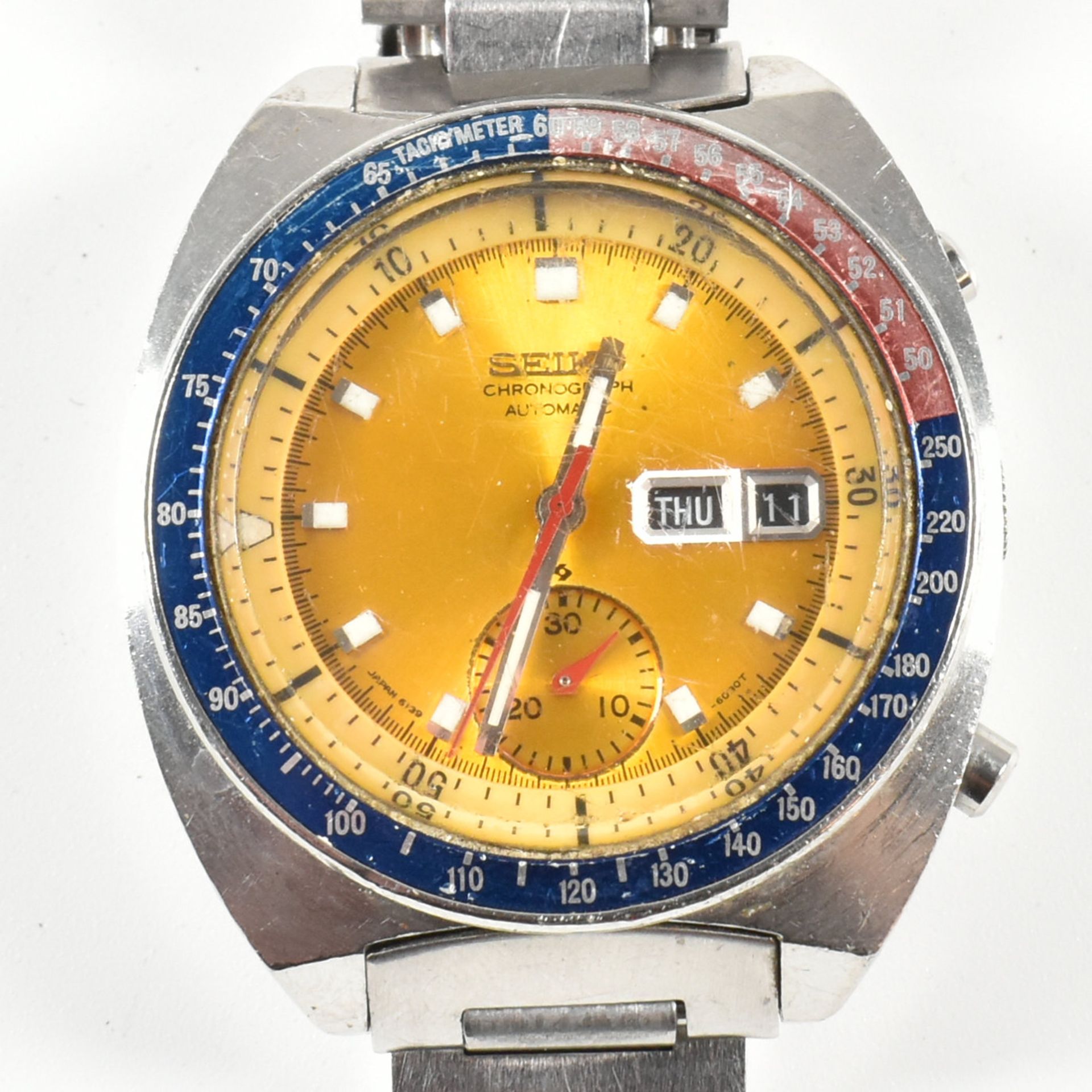 1970S VINTAGE SEIKO POGUE PEPSI DIAL CHRONOGRAPH WRISTWATCH