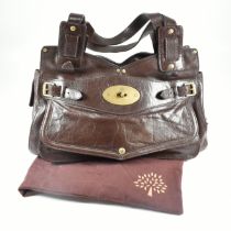 MULBERRY SMITHFIELD BROWN LEATHER HANDBAG