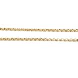 ITALIAN HALLMARKED 9CT GOLD BELCHER CHAIN NECKLACE