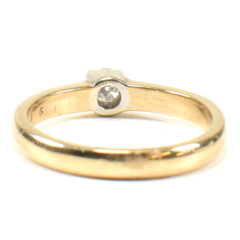 HALLMARKED 9CT GOLD & DIAMOND SOLITAIRE RING - Image 2 of 8