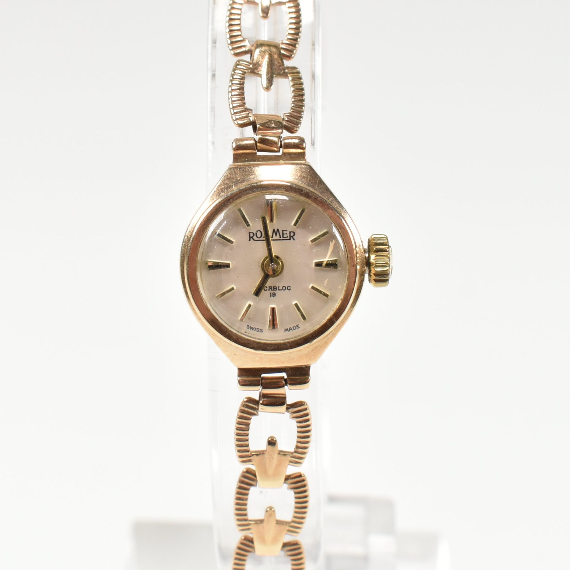 HALLMARKED 9CT GOLD LADIES ROAMER DRESS WATCH - Image 6 of 6