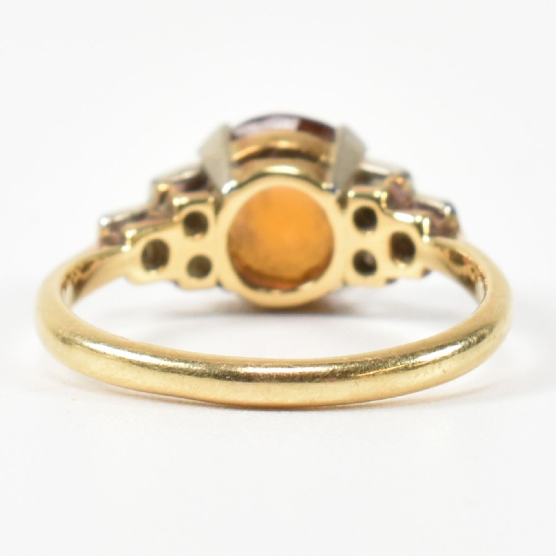 18CT GOLD & CITRINE RING - Image 5 of 8