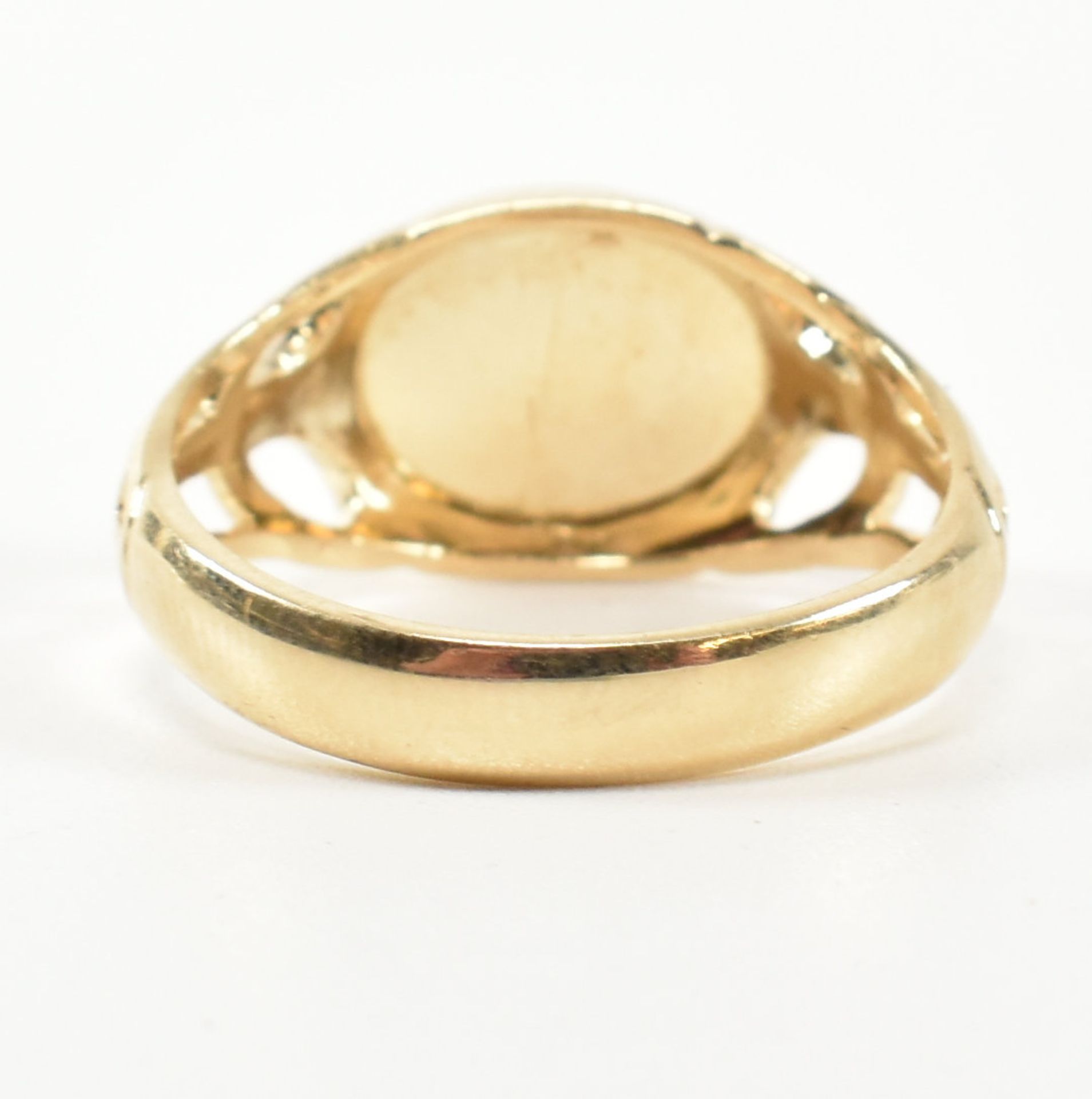 HALLMARKED 9CT GOLD SIGNET RING - Image 5 of 7