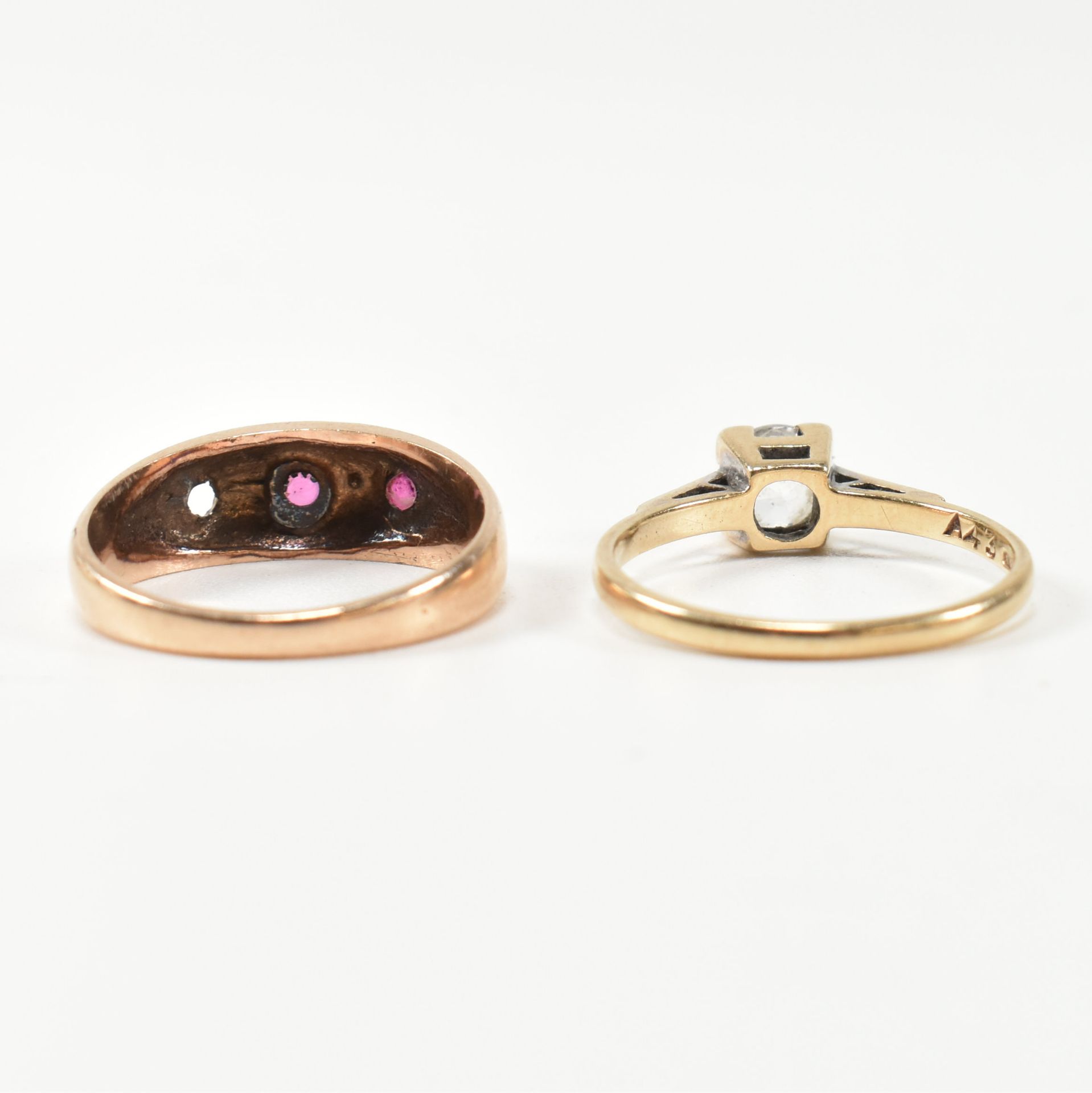 TWO HALLMARKED 9CT GOLD & GEM SET RINGS - Image 2 of 12