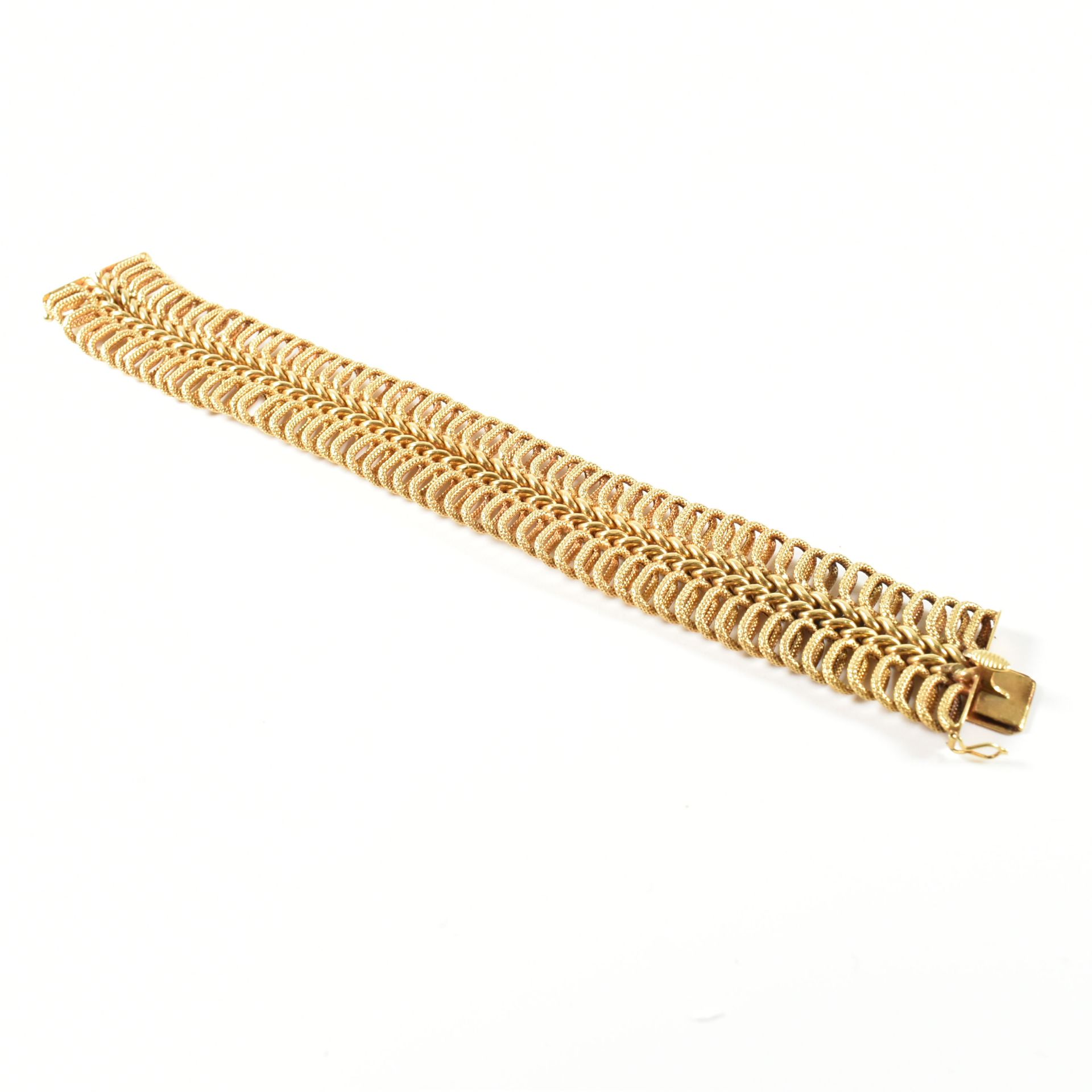 HALLMARKED ITALIAN 18CT GOLD WOVEN LINK BRACELET - Image 5 of 6