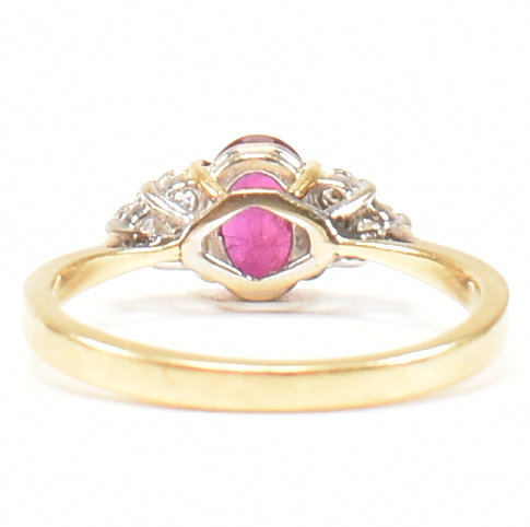 HALLMARKED 18CT GOLD RUBY & DIAMOND RING - Image 6 of 9