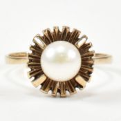 9CT GOLD & PEARL RING
