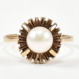 9CT GOLD & PEARL RING