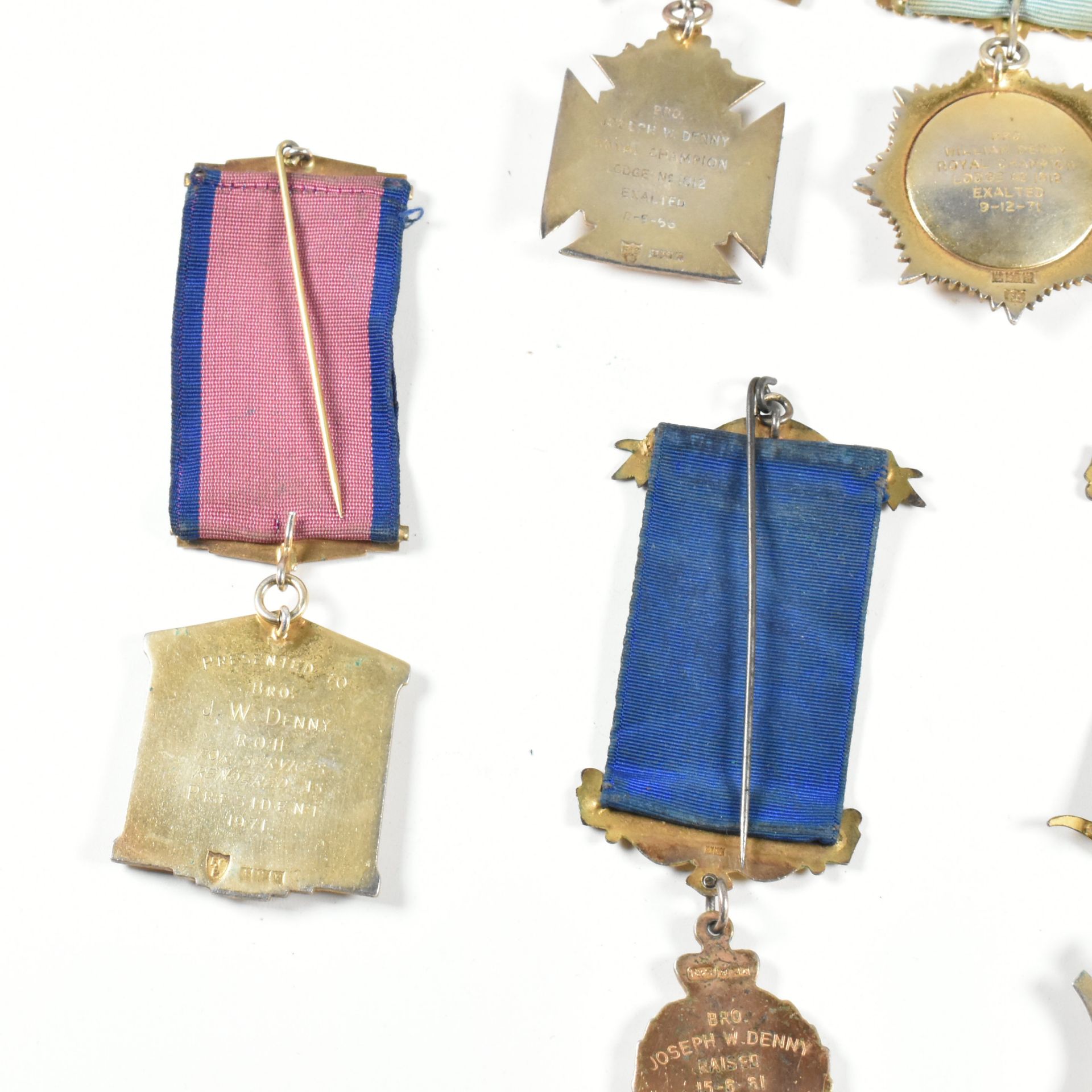 COLLECTION OF HALLMARKED & METAL MASONIC MEDALS - Image 11 of 12