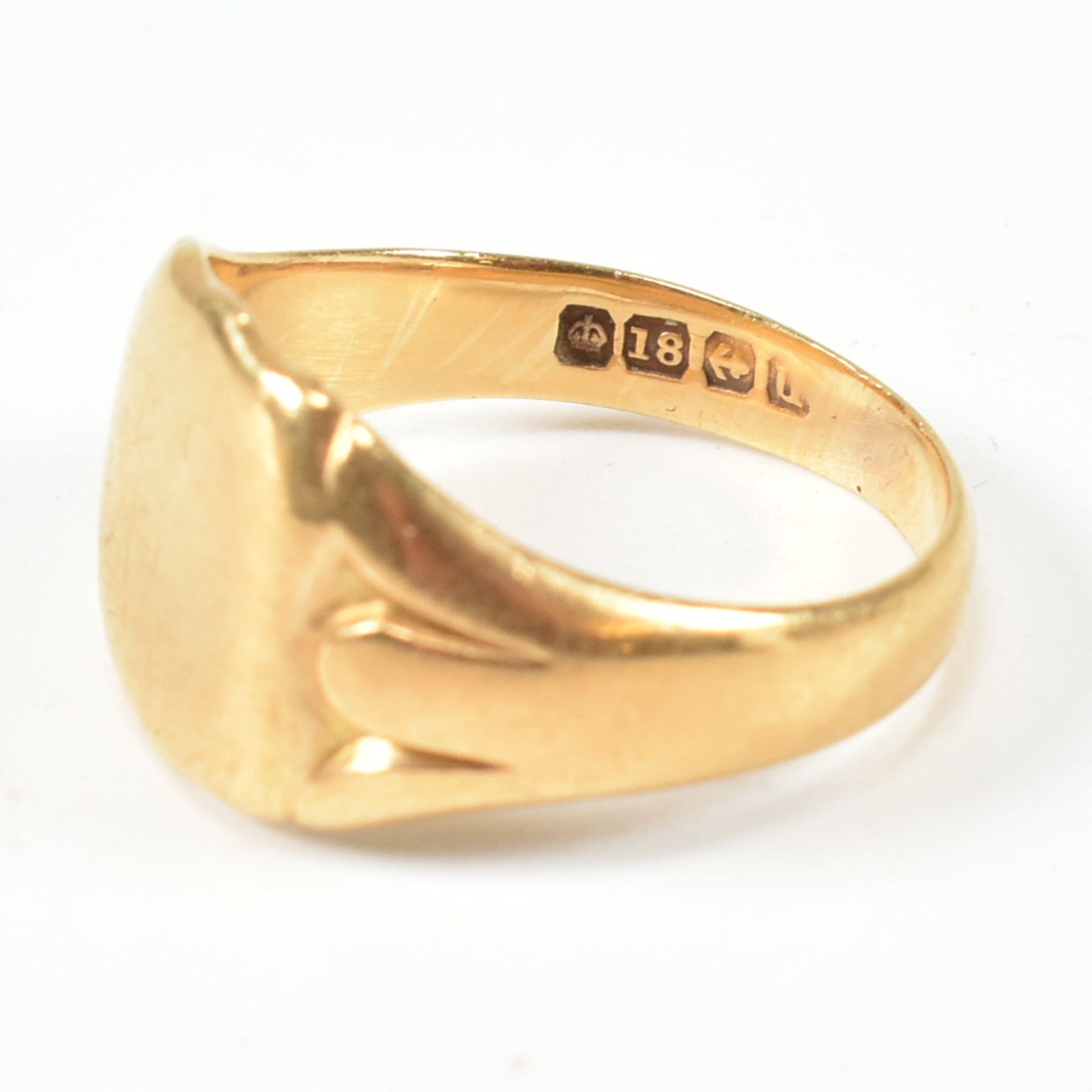 HALLMARKED 18CT GOLD SIGNET RING - Bild 6 aus 8