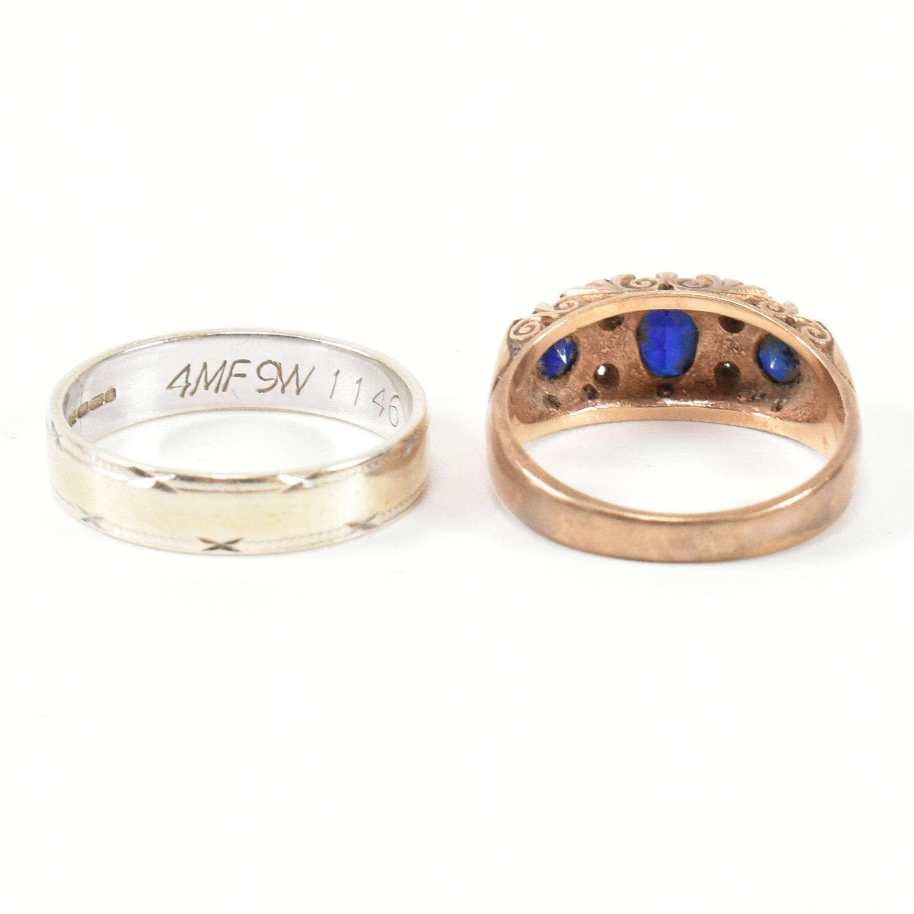 TWO HALLMARKED 9CT GOLD & GEM SET RINGS - Image 5 of 9