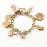 HALLMARKED 9CT GOLD CHARM BRACELET