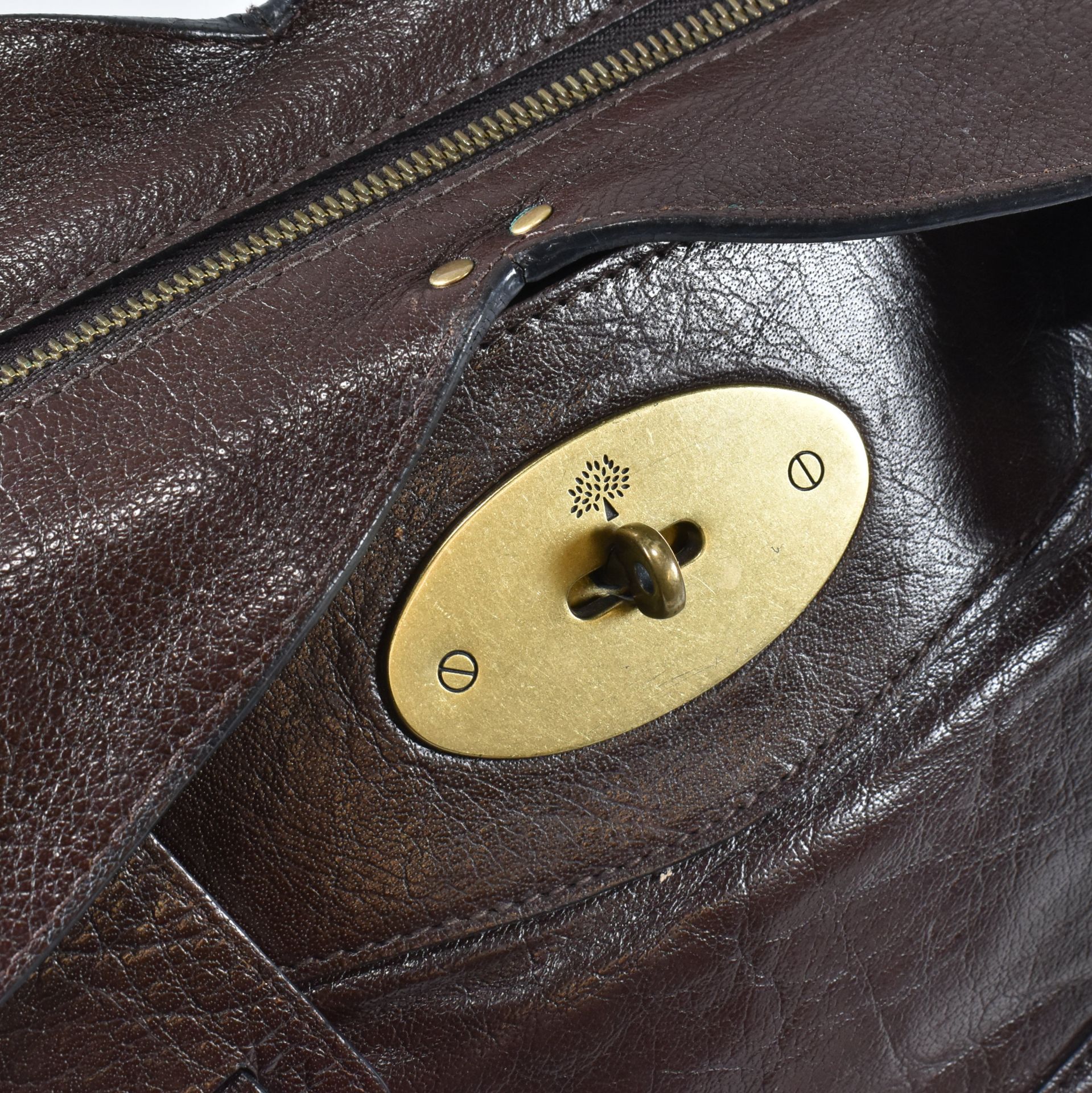 MULBERRY SMITHFIELD BROWN LEATHER HANDBAG - Bild 9 aus 17