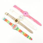 COLLECTION OF FOUR SWATCH WATCHES / WRISTWATCHS (4)