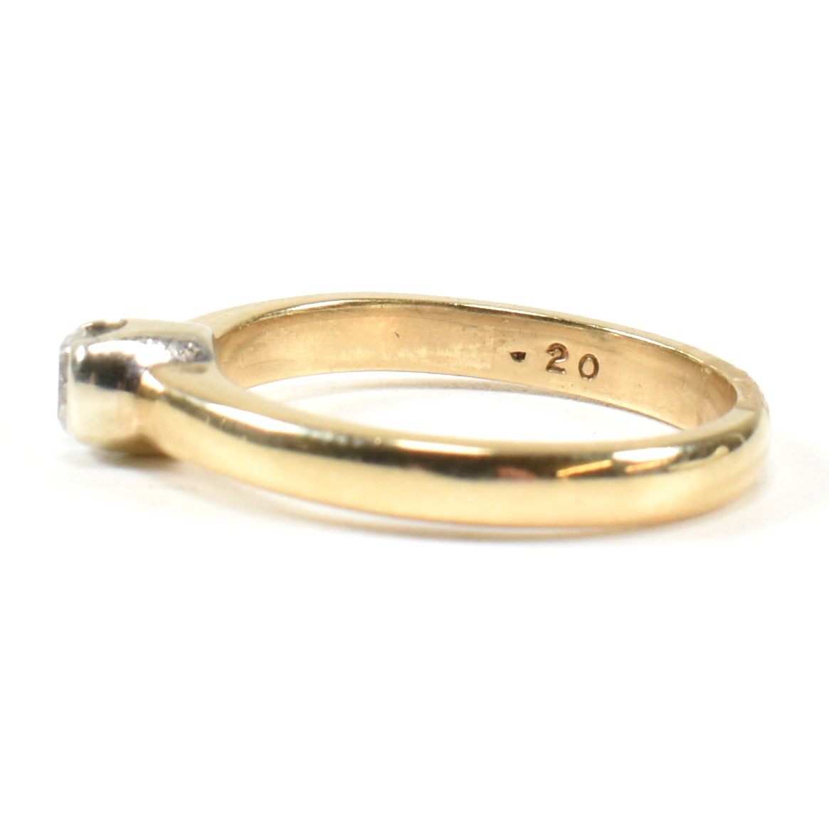 HALLMARKED 9CT GOLD & DIAMOND SOLITAIRE RING - Image 6 of 8